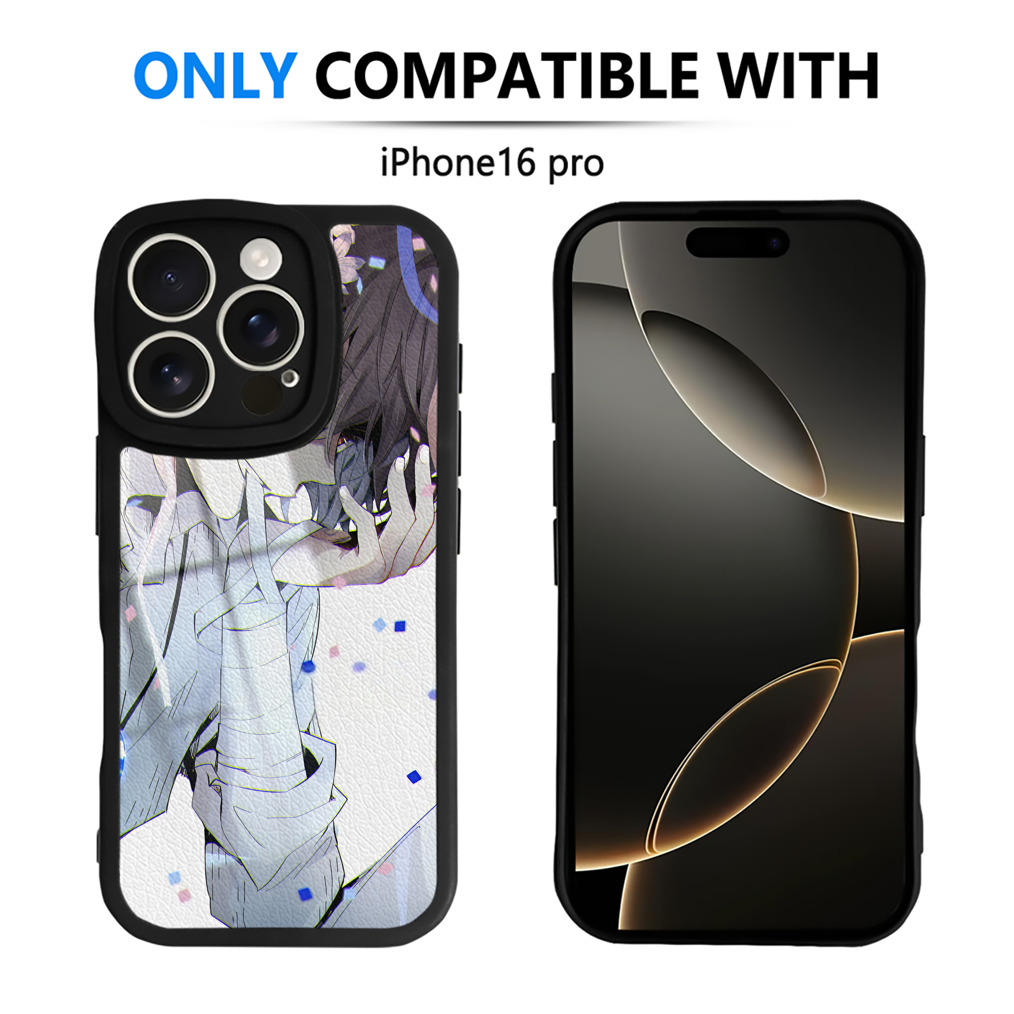（画像用） 文豪ストレイドッグス Bungo Stray Dogs 【iPhone 16シリーズ対応】シリコンスマホケース（レザー調） 材質：シリコン